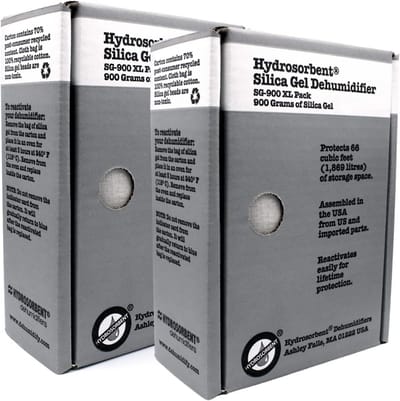 Silicagel Korrels 900g (2-Pack) - Vochtabsorber voor Kast en Opslag