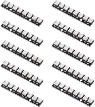 10 Stuks 8 Bit RGB LED Modules met Ingebouwde Driver voor Arduino, Raspberry Pi en ESP32 - Perfect voor DIY Projecten en Verlichting