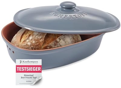 Keramische Broodpot voor het Bewaren van Brood en Gebak - 30x21x14,5cm
