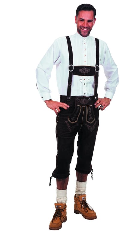 Lederhose elite donkerbruin - Maat 48