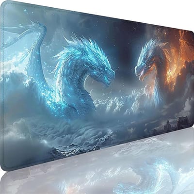 XXL Muismat - Bureauonderlegger - Gaming en Werk - Waterdicht en Wasbaar - 100x50 cm - Grijs