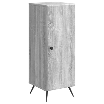 vidaXL - Dressoir - Grijs - sonoma - 33 - x - 34,5 - x - 90 - cm - Bewerkt - hout