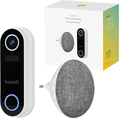 Smart Deurbel met 140° Camera en Intercom | HD 1080p Video | Bewegingsdetectie en Nachtzicht | 2,4GHz WiFi | MicroSD en Cloud Opslag | IP65 Waterdicht