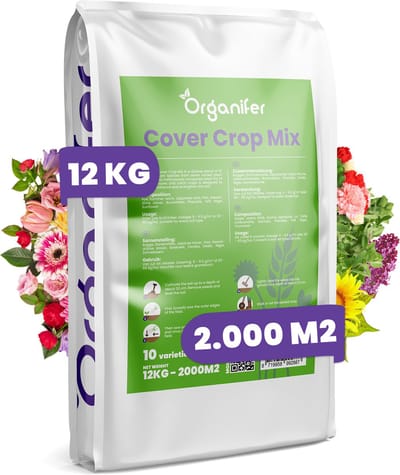 Groenbemester – Vanggewas Mix – 10 Soorten (12 kg - 2000 m2), Diverse Groenbemesters, Bodemgezondheid, Bodemverrijking, Stikstofbindende Planten, Groenbemesters, Groenbemesterszaden, Duurzame Landbouw, Erosiebestrijding, Bodemverbetering - Organifer