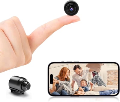 Draadloze Mini Camera - HD Beveiligingscamera - Huisbewaking Baby Monitoring - Nachtzicht Bewegingsdetectie - 1080p Resolutie 160 Graden