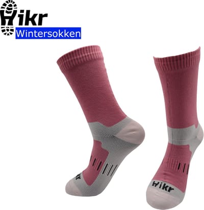 Hikr® Waterdichte Wintersokken - 100% waterdicht - Heren & Dames - Warme sokken - Dikke sokken - Outdoor wandelsokken - Fietssokken - Mountainbike sokken - Hiking & Wandelen