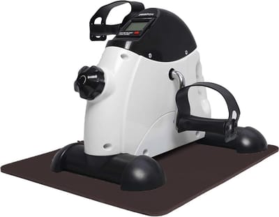 Pedaaltrainer met display - Mini hometrainer - Lichaamsoefening - Stil en compact - 3.43 kg - Zwart