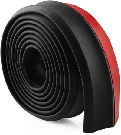Universele Voorbumper Bescherming, 2.5M Zelfklevende Rubber Lip Skirt voor Auto, SUV en Truck - Bumper Spoiler en Body Splitter