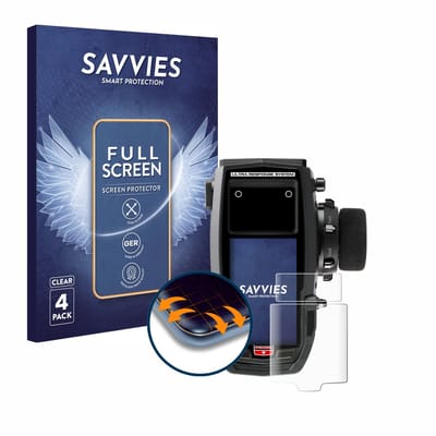 Savvies - Screenprotector voor Sanwa M17 - Folie Beschermfolie transparant volledig dekking 4 Stuks