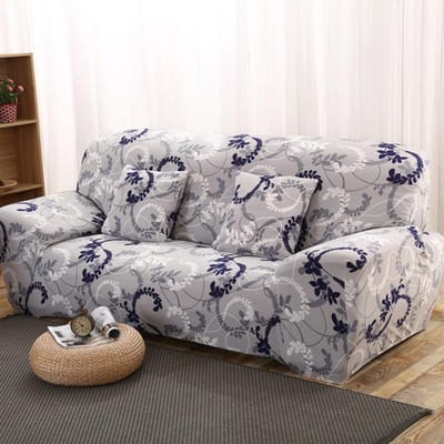 Bloemenprint Bankhoes Voor Woonkamer Kussenovertrekken Bankhoes Katoen Elastisch Bankhoes Bank Handdoek Stoelbeschermer 1 st 3-seater 190-230cm