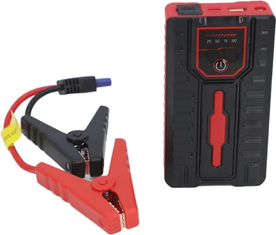 Draagbare Jump Starter 1000A met LED-lamp en USB-uitgang – Startmotoren tot 7L, Noodstroomvoorziening
