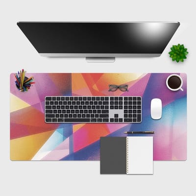 Grote Bureauonderlegger Vinyl 90x40 cm - Antislip & Krasbestendig - Modern Design