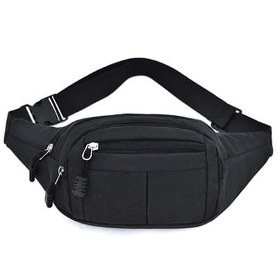 Waterbestendige Heuptas met 4 Ritsvakken – Verstelbare Tailleband – Ruim & Praktisch voor Outdoor, Reizen en Sport