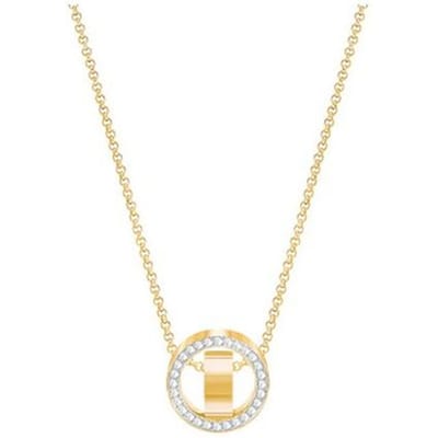 Collier pendentif creux Swarovski pour femmes Colliers Or 5349336 Box (Random Color) beige