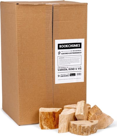 Rookchunks 5 KG Beuk - Intens Rookaroma voor Barbecueën - Rookchunks - Rookhout - Rooksmaken voor Grillgerechten