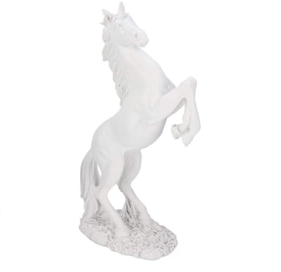 Dailygoods- Harsbeeld Paard - Moderne Sculptuur - Bureau Decoratie - Robuust en Duurzaam - Europese Stijl - Afmetingen 31,5 x 18 cm - Beeldhouwwerk
