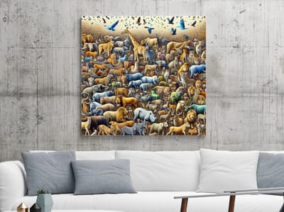 Kunstprint | Wanddecoratie | Dibond | 20 × 20 cm
