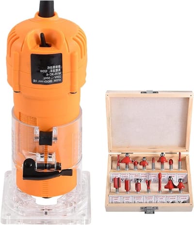 Houtbewerking Trimmer - Frezen Machine - Precisie Snijden - Verstelbare Diepte - 21 cm - One Color
