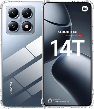 Hoesje voor Xiaomi 14T backcover Shockproof siliconen Transparant