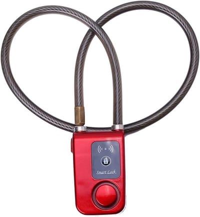 Fietsslot - Smart Lock - Fiets Beveiligen - APP-bediening - 105dB Alarm - Rood