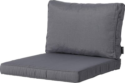 Madison - Loungekussen - Tuinkussen - Zitkussen - Rugkussen - 2-delig - 60 x 60cm - Panama Grijs