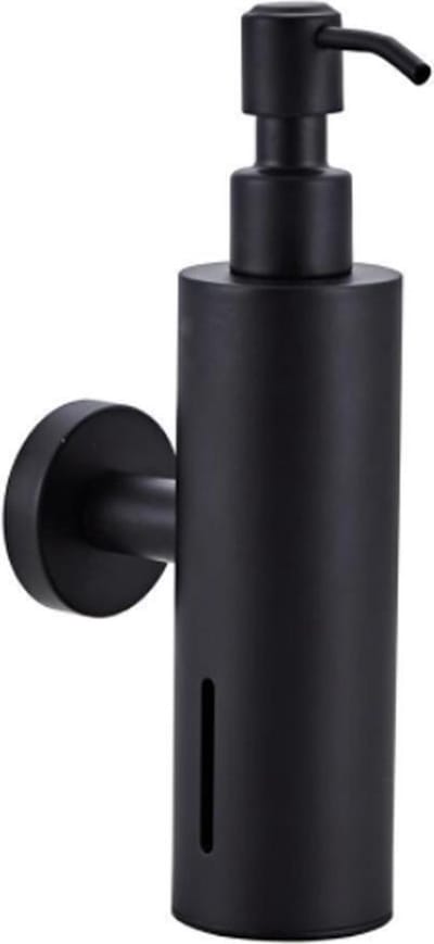VDN Stainless Zeeppompje - Zeepdispenser wandmontage - Zwart - Hangend - RVS