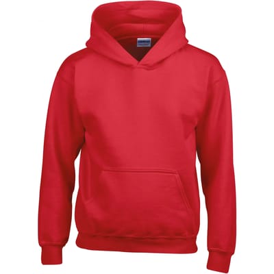 Gildan Heavy Blend™ Classic Fit Youth Hooded Sweatshirt GI18500B - Red - 9/11 years (L)