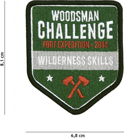Embleem Stof Woodsman Challenge #23004