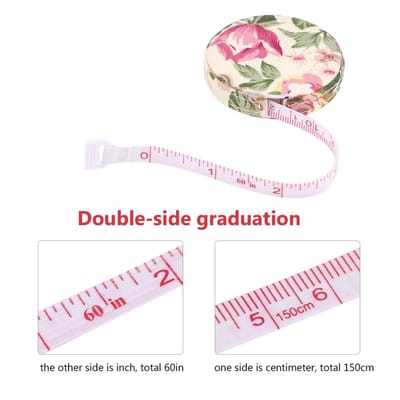 Dailygoody - Tape Measure Body - Fitness Tape Measure 150cm - Compact en nauwkeurig - Multicolour - Retractable Ruler - Voor lichaamsmetingen