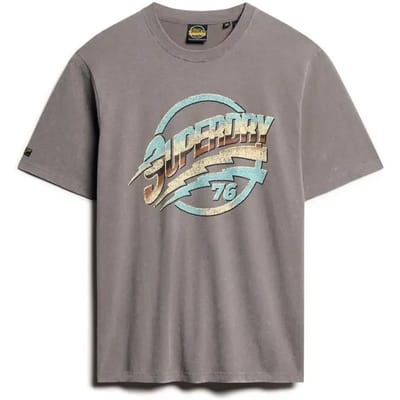 Superdry - 70s rockband T-shirt met grafische print - Heren - T-shirts