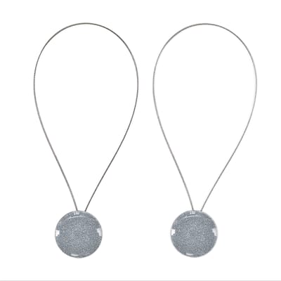 2 pièces Attache-rideaux Magnétiques Robustes pour Rideaux & Voilages Supports Magnétiques Décoratifs en Métal, pour Salon & Chambre, Pinces Magnétiques