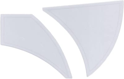 Naai Liniaal Set - Quilt Sjabloon - Stoffen Knippen - Twisted Pinwheel Ontwerp - 12 en 14 Inch - Transparant
