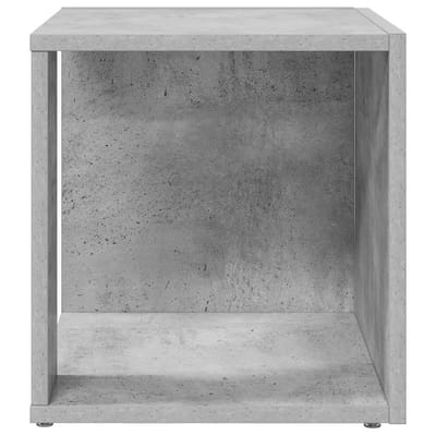 vidaXL - Bijzettafels - 33 - x - 33 - x - 34 - cm - Engineered - Wood - Betongrijs