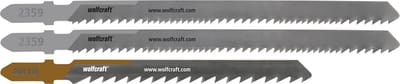 wolfcraft - Decoupeerzaagbladen voor Sloop - 3 stuks - Voor snelle sneden door hout met spijkers - 2359000