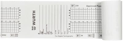 Wurth - Thermisch papier Voor digitale tachografen - Thermisch papier Voor digitale tachografen x 3 st Lengte 8 m