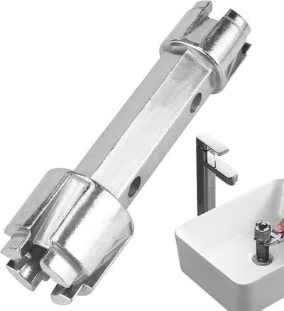 Afvoer Verwijder Sleutel - Halter Gereedschap - Loodgietersklus Klussen - Aluminiumlegering Robuust - 15.5 cm Lengte