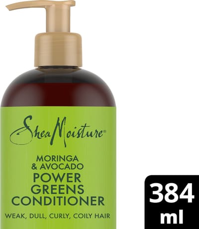 SheaMoisture Moringa & Avocado - Conditioner Power Greens - natuurlijk vrij van siliconen, sulfaten - 384 ml