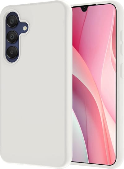 Hoesje - Geschikt voor Samsung Galaxy A15 - Sterk & Shockproof - Hoes Cover - Siliconen Case - Wit