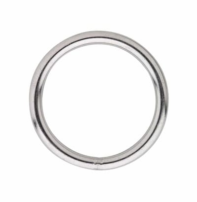 Gelaste ring 040-06 mm RVS AISI 316