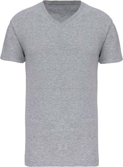 Kariban Heren-t-shirt BIO150IC V-hals K3028IC - Oxford Grey - 3XL
