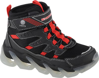 Skechers S Lights-Mega-Surge-FLASH BREEZE Unisex sneakerlaarzen voor kinderen 400131L zwart