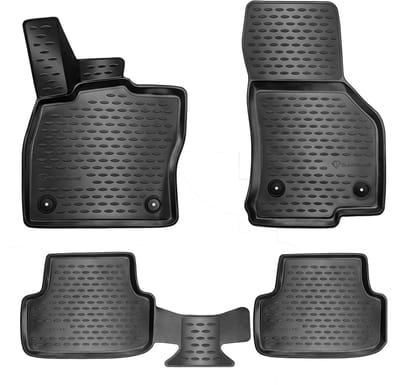 3D Rubber Automatten voor Volkswagen GOLF 2008-2014 [VI] - geurloos & op maat - hoge rand