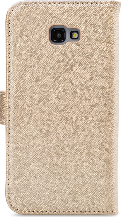 My Style Telefoonhoesje geschikt voor Samsung Galaxy J4 Plus Hoesje | My Style Flex Wallet Bookcase Portemonnee | Pasjeshouder voor 3 Pasjes | Telefoonhoesje voor Pinpas / OV Kaart / Rijbewijs - Goud