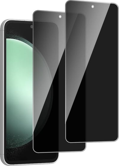 Privacy Screenprotector voor Screenprotector Geschikt voor Samsung Galaxy S23 FE - Screenprotector Geschikt voor Samsung Galaxy S23 FE Privacy Screenprotector 2 Pack gehard glas tempered glass
