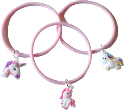 Armband Eenhoorn | Unicorn | Setje van 3 Armbandjes | Licht Roze
