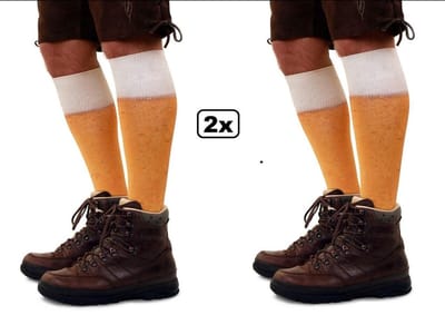 2x Paar Bier sokken mt 43/46