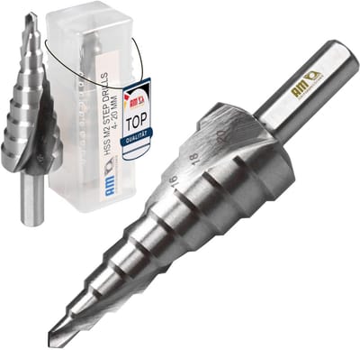 Professionele Trappenboor Ø 4-20 mm voor Metaal, RVS, Hout en Kunststof