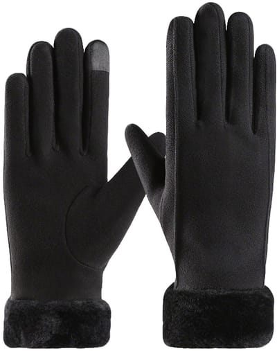 Dailygoody - Winterhandschoenen dames - Touchfunctie - Warme fleece binnenkant - Voor buiten - Ideaal voor koude dagen - Geschikt voor outdoor activit...