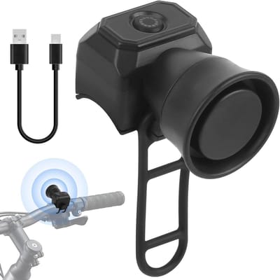 Dailygoods - Elektrische Fietsbel 120 dB - Waterdichte Fietsbel met 5 Beltonen