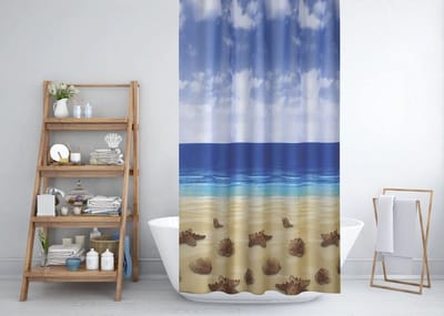 Casabueno - Douchegordijn - Waterdicht & Sneldrogend – 120x200 cm – Anti-Schimmel, Wasbaar & Duurzaam – Blauw – Badkamergordijn - Shower Curtain